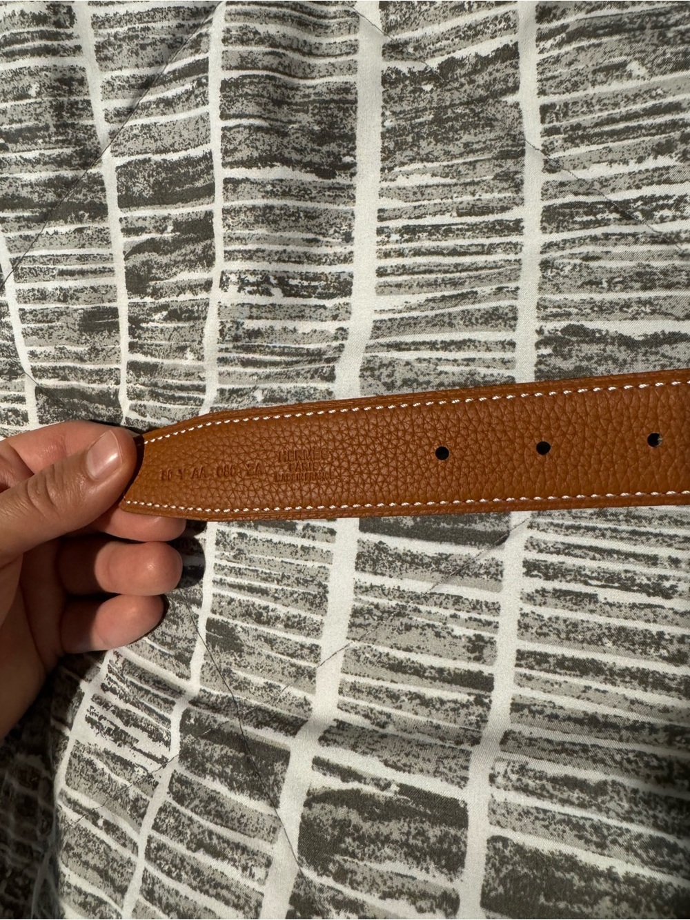 Hermes Men’s Reversible Belt 80cm Brown/Black Gold H Buckle Full Set - Picture 4 of 9